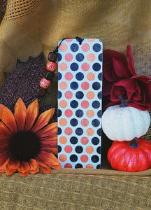 Fall Polka Dots Wooden Bookmark