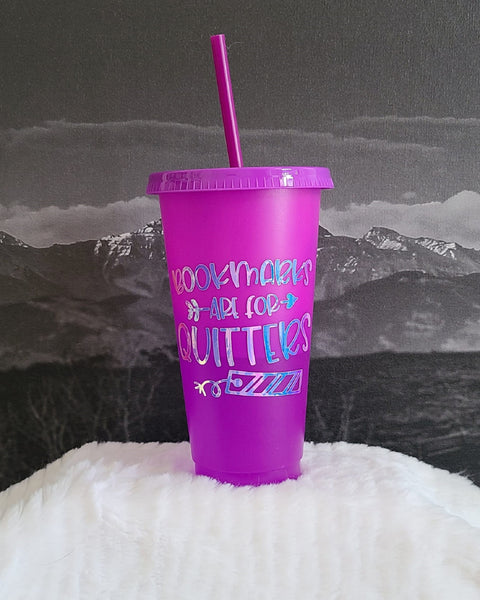 Color Changing Bookworm Cold Beverage Tumblers - Classic Colors Collection