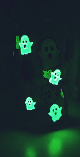 Spooky Ghost Can Glass - Glows in the Dark