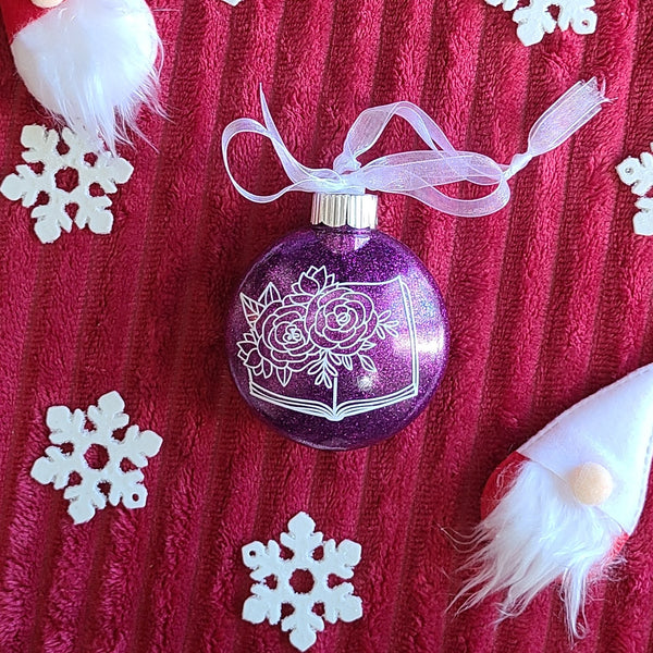 Christmas Glitter Disc Ornaments