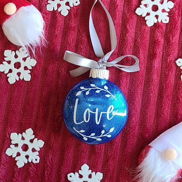 Christmas Glitter Disc Ornaments