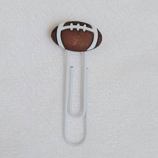 Football Paperclip Bookmarks