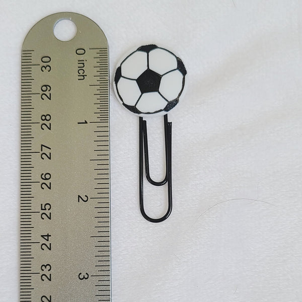 Soccer Paperclip Bookmarks