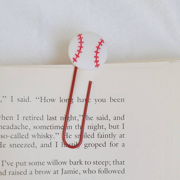 Baseball Paperclip Bookmarks