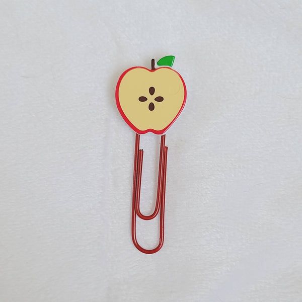 Half Apple Paperclip Bookmarks