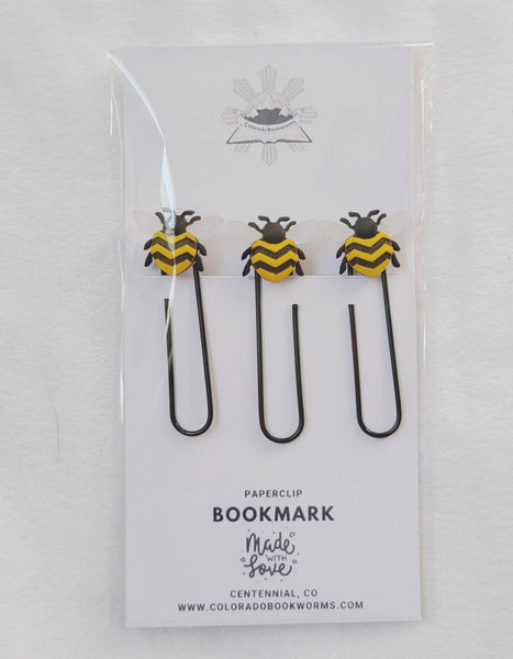 Bee Paperclip Bookmarks