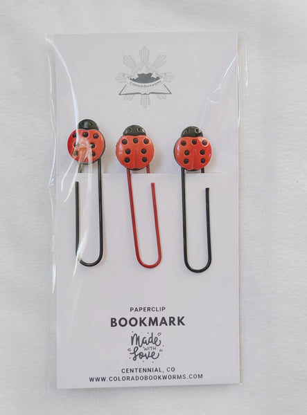 Ladybug Paperclip Bookmarks