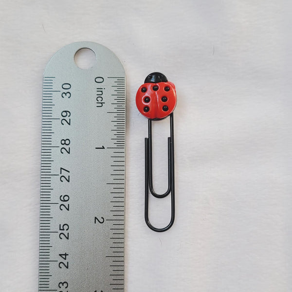 Ladybug Paperclip Bookmarks