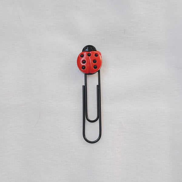 Ladybug Paperclip Bookmarks