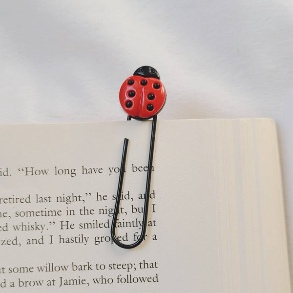 Ladybug Paperclip Bookmarks