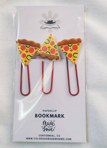 Pizza Paperclip Bookmarks