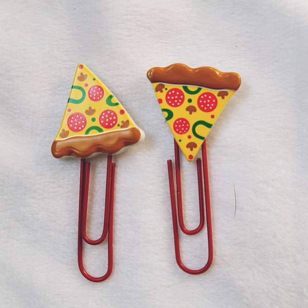 Pizza Paperclip Bookmarks