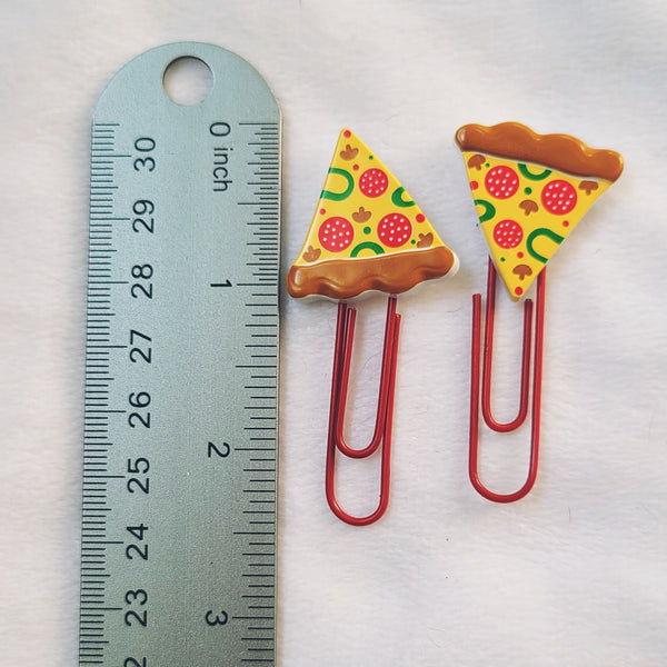 Pizza Paperclip Bookmarks