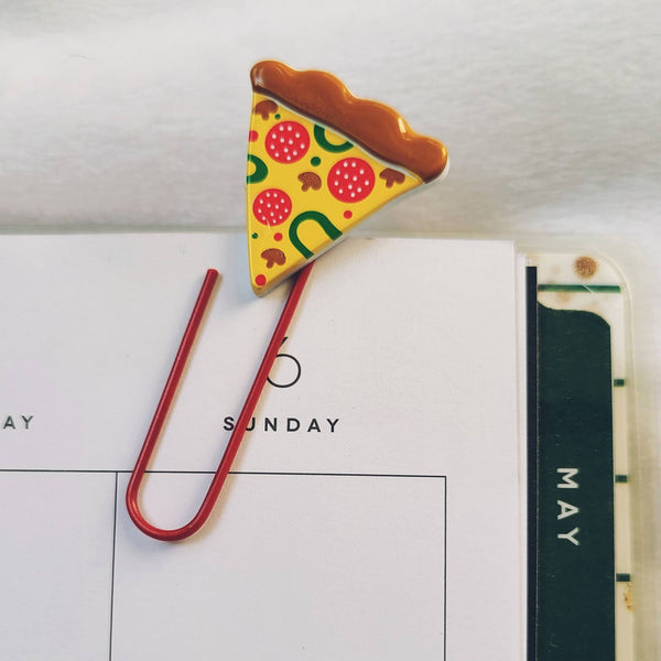 Pizza Paperclip Bookmarks