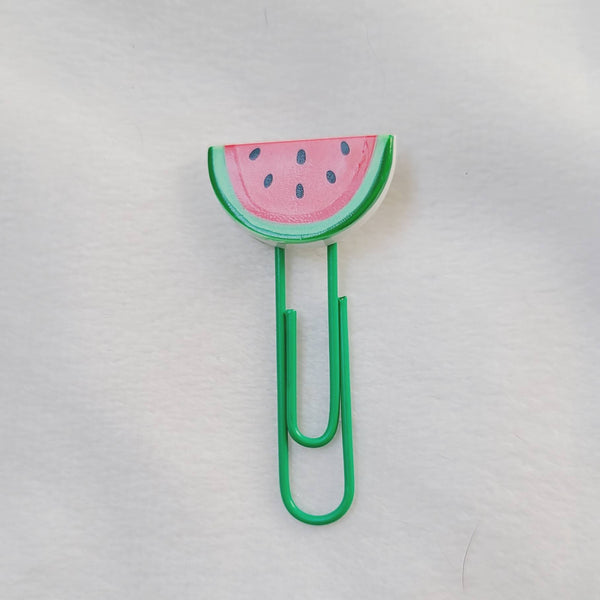 Watermelon Slice Paperclip Bookmarks