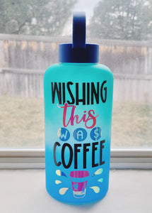 Motivational Ombre Water Tracker Bottle