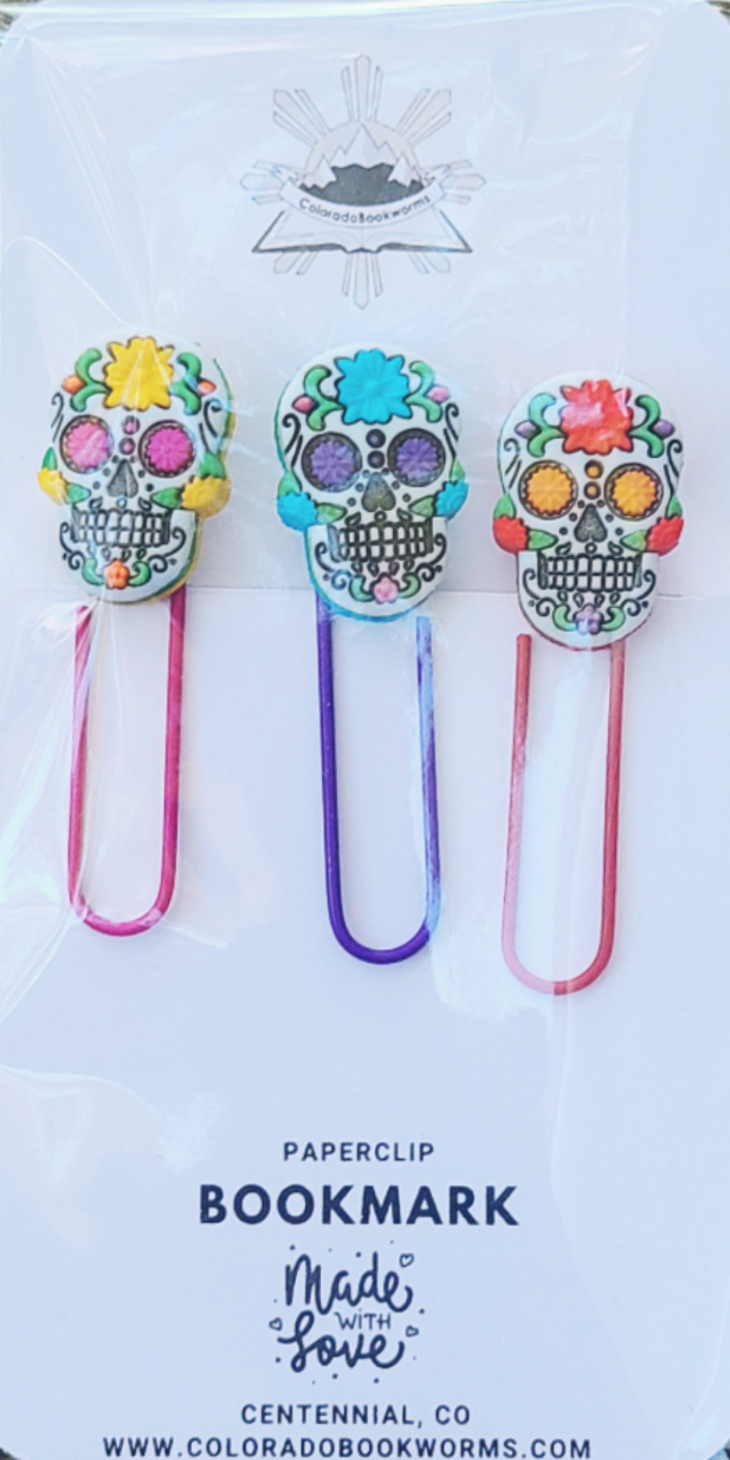 Dia de Los Muertos/Day of the Dead Paperclip Bookmarks