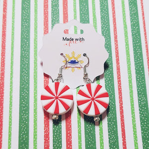 Peppermint Candy Earrings