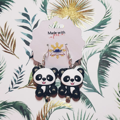 Panda Earrings